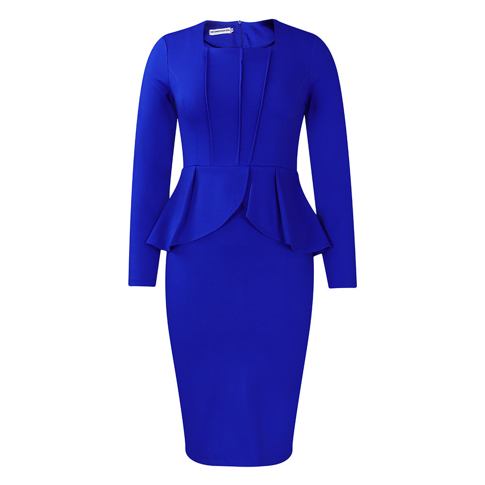 Women Dress plus Size Women's Autumn and Winter Dress
